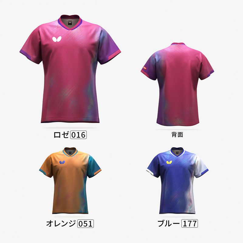 バタフライ インフィリア シャツ 卓球 ウェア 47220 177 ブルー