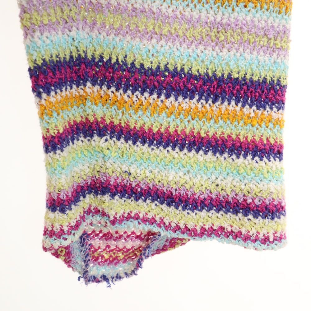 ミッソーニ イタリア製 ボーダー柄 長袖 セーター 44 ホワイト 他 Missoni ニット レディース 古着 中古 ミッソーニ イタリア製 ボーダー柄 長袖 セーター 44 ホワイト