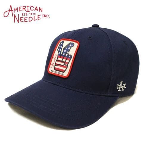 American needle LA刺繍口ゴ ベースボールキャップ AMERICAN needle キャップ 帽子 「AMERICAN NEEDLE」LAロゴ