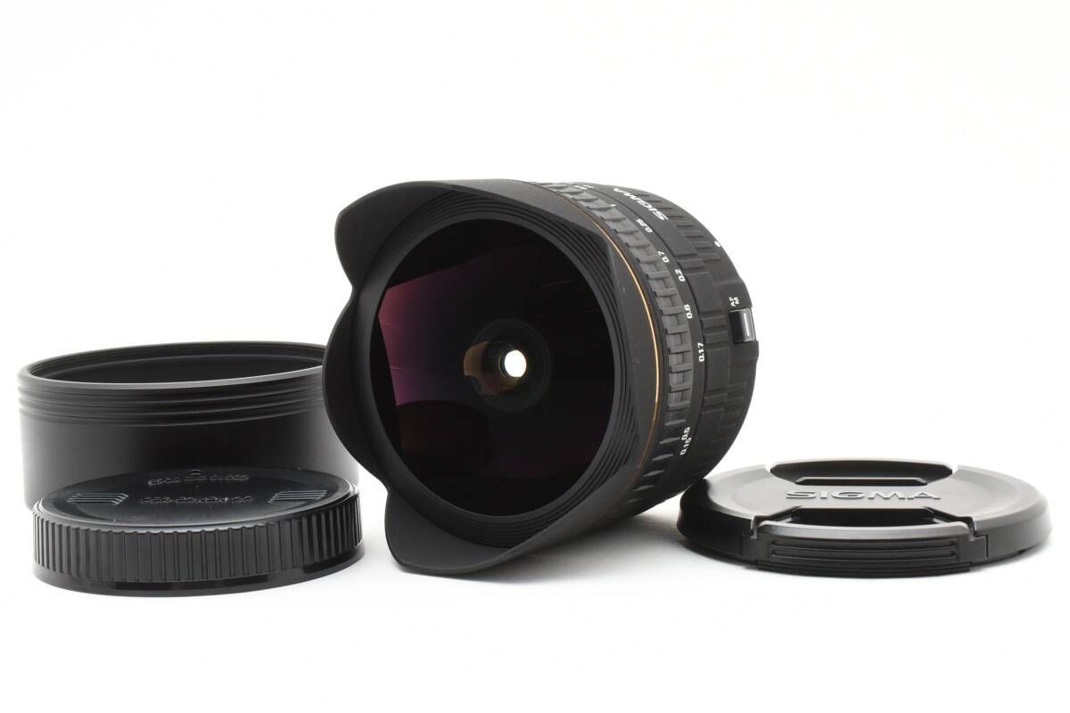 上品 シグマ SIGMA 15mm F2.8 EX DG DIAGONAL 前後キャップ メタルフード付属 FISHEYE Canon EF キヤノン 1642A20