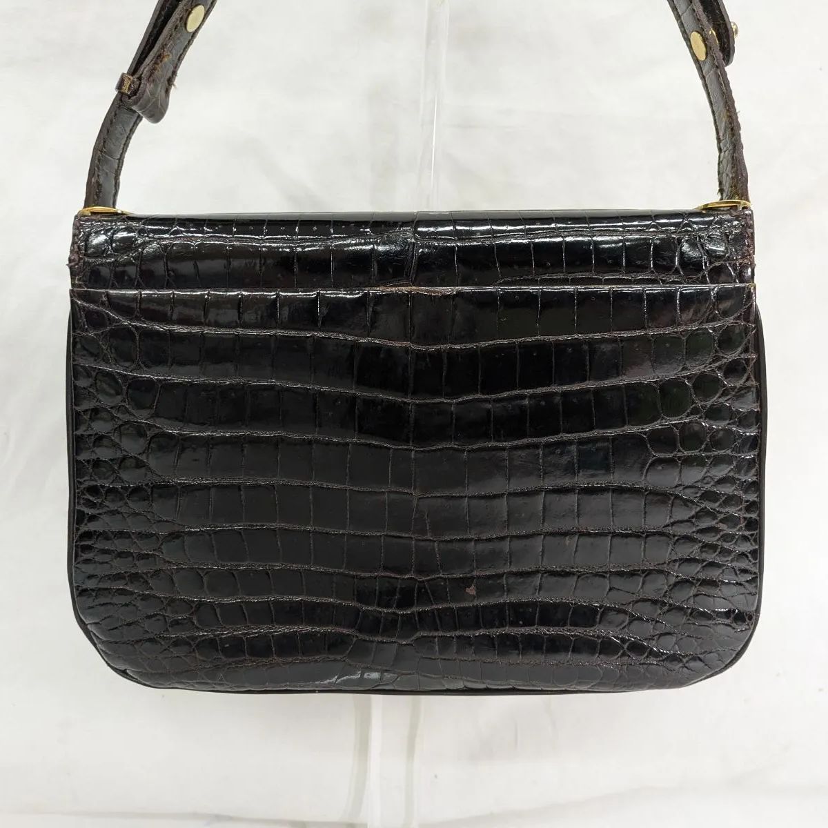 良品 LANCEL/ランセル ハンドバッグ 2way ワンショルダー クロコ