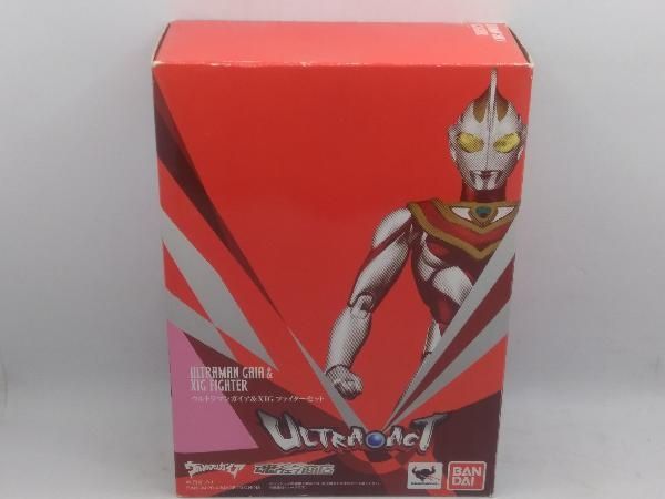 現状品 ULTRA-ACT ウルトラマンガイア&XIGファイタｰセット 魂