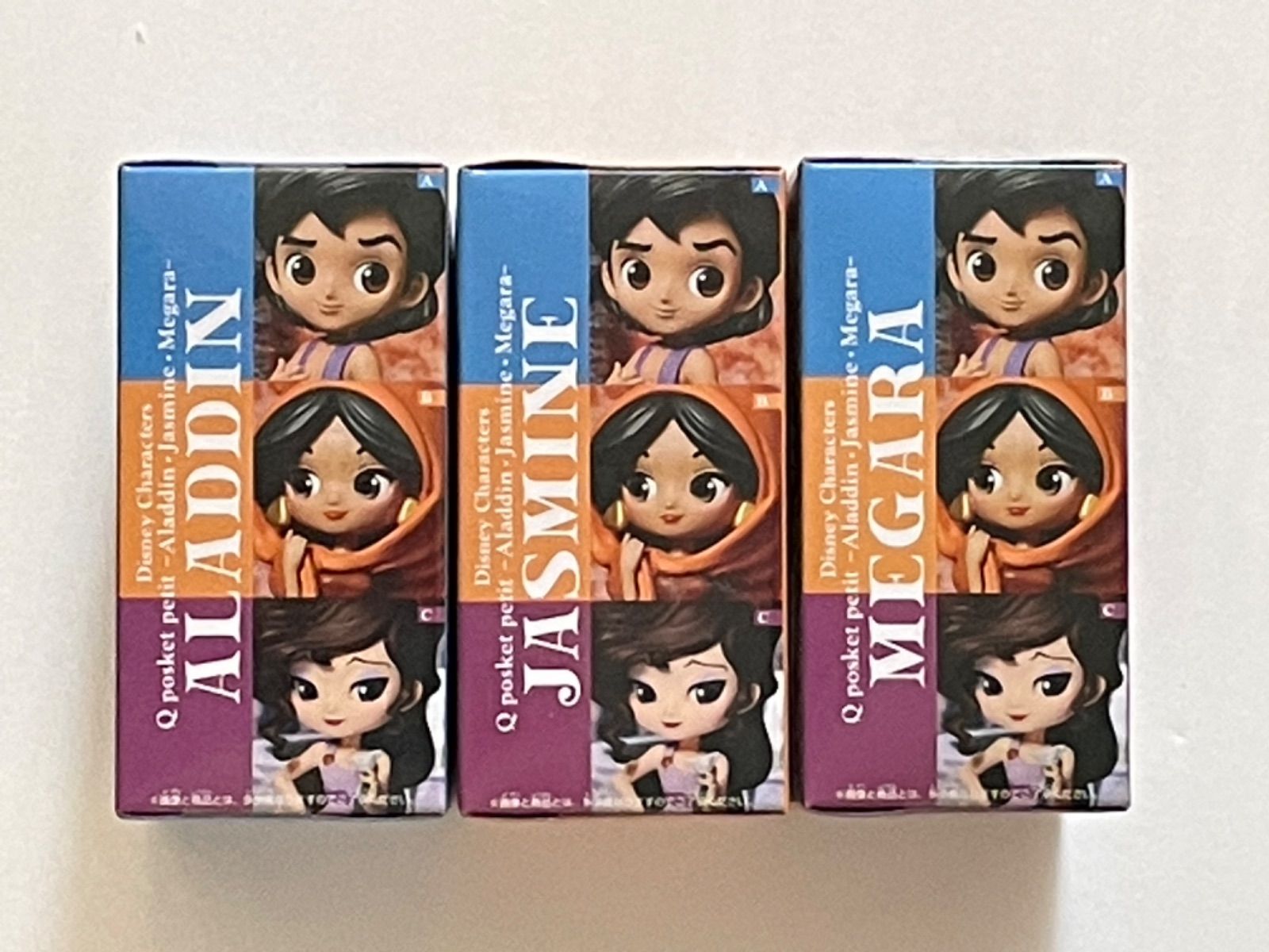 Disney Characters Q posket petit -Aladdin・Jasmine・Megara-