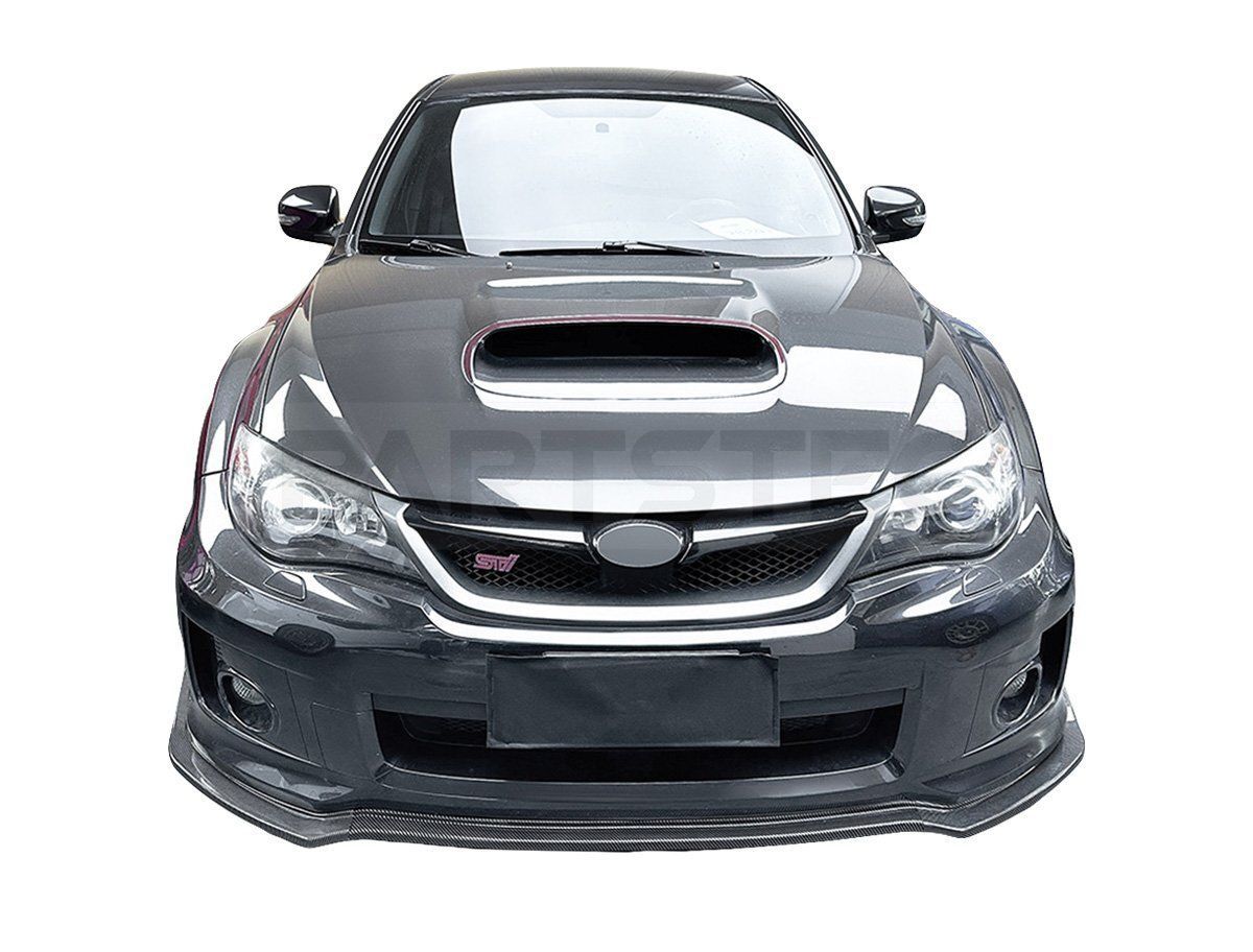 スバル インプレッサ WRX STI GRB GVB GRF フロント リップ スポイラー ３分割 カーボン調 エアロ バンパー カナード / 149-127