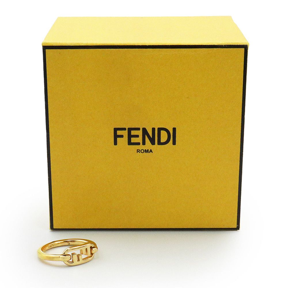 フェンディ オーロック FFロゴ リング 指輪 Sサイズ ＃10号
