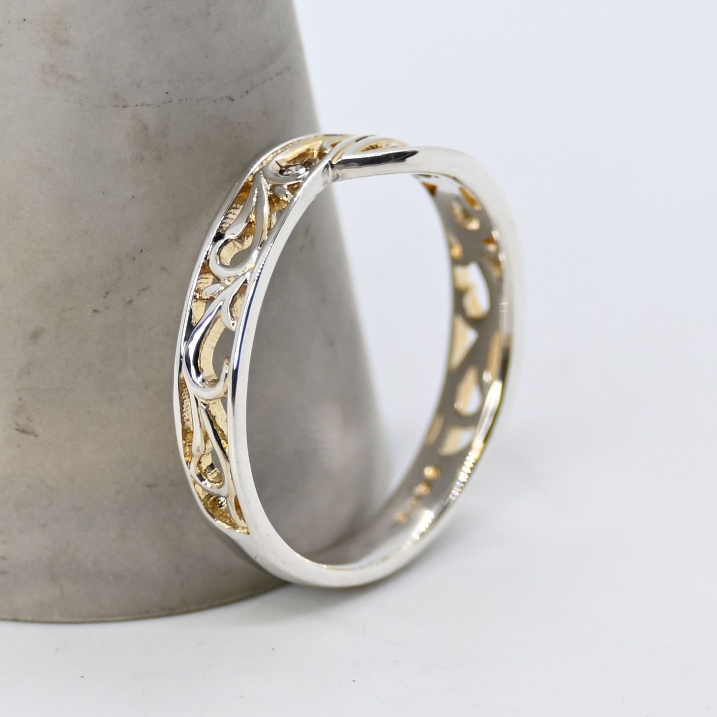 本日のみ価格【美品】エテ ロウリング13号 エテ ロウ リング 13号 美品】ete [ロウ] ダブルライン リング 13号