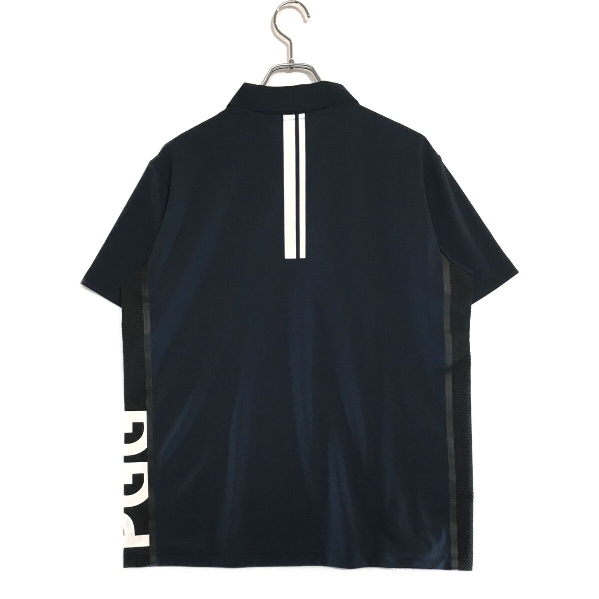 未使用品 メンズ ピージージー PGG 半袖ポロシャツ 6(LL) 紺 ネイビー