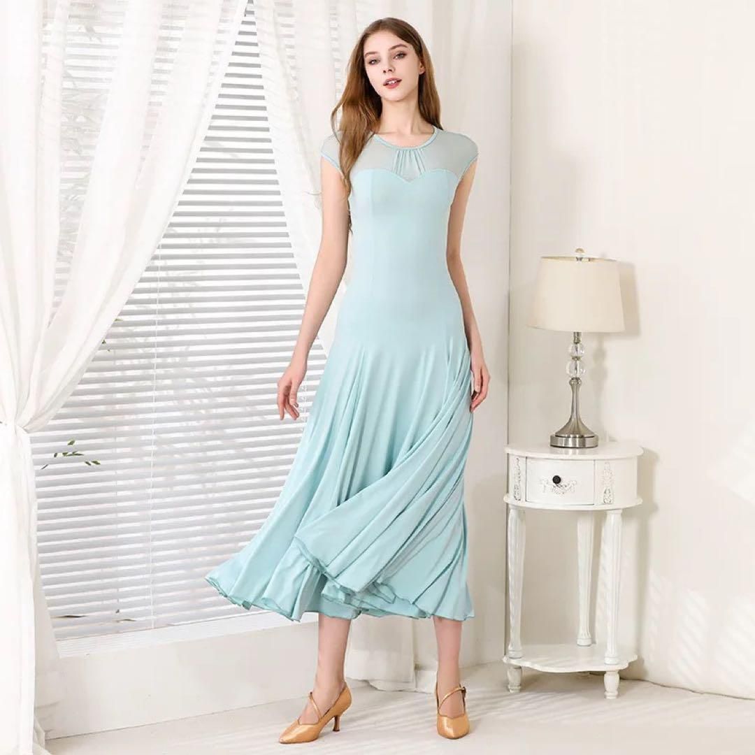 練習着に最適✨スタンダードの練習にオススメの爽やかな色のワンピース 練習着に最適✨スタンダードの練習にオススメの爽やかな色のワンピース