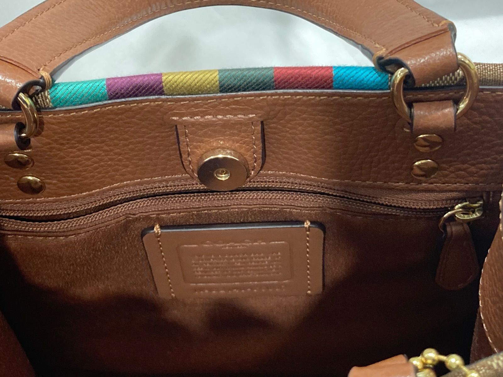COACH コーチ デンプシートート シグネチャー トートバッグ キャンバス 