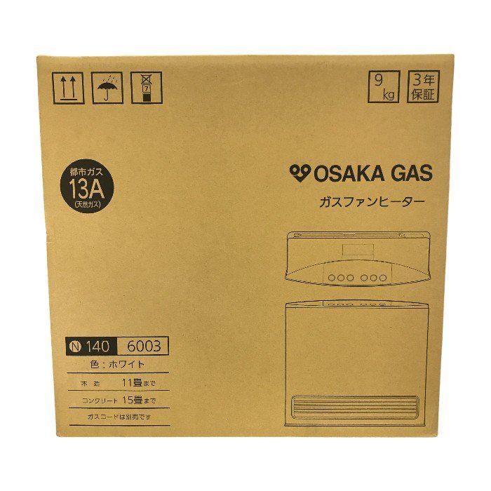 『未使用品』　大阪ガス　ファンヒーター　木造11畳　コンクリート15畳位まで.. ヨドバシ.com - リンナイ Rinnai ガスファンヒーター 都市ガス用