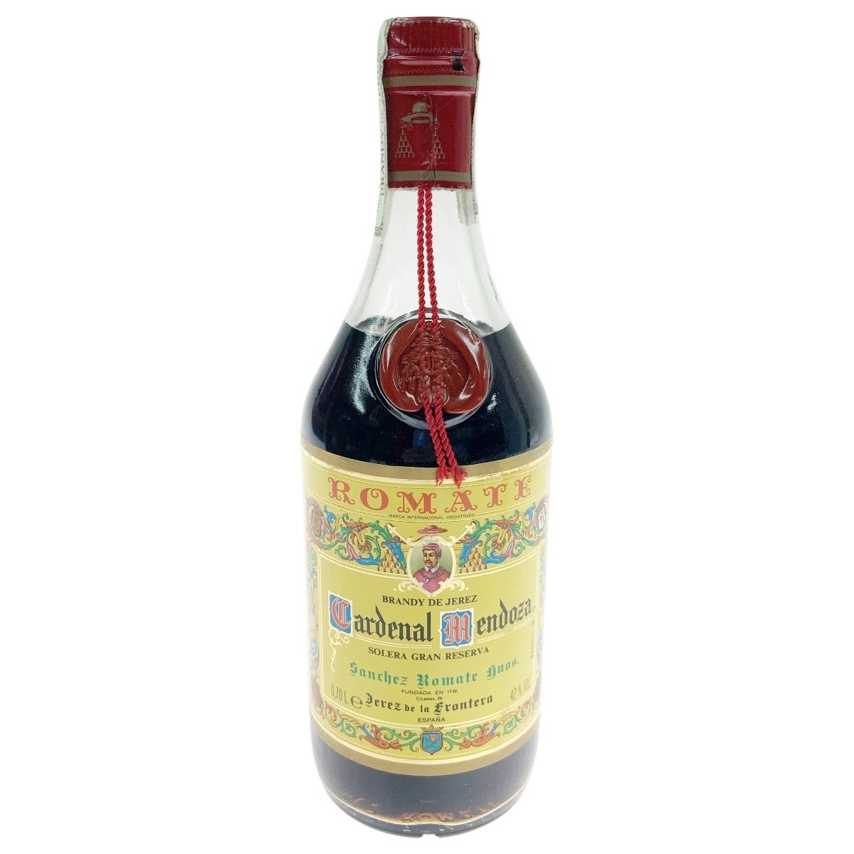 〇〇 サンチェス ロマテ カーディナル メンドーサ 700ml 40％ 未開栓 〇〇 サンチェス ロマテ カーディナル メンドーサ 700ml 40％ 未開栓