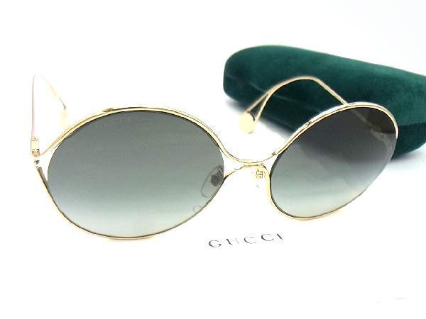 □極美品□ GUCCI グッチ GG0253SA 001 60□20-135 サングラス メガネ