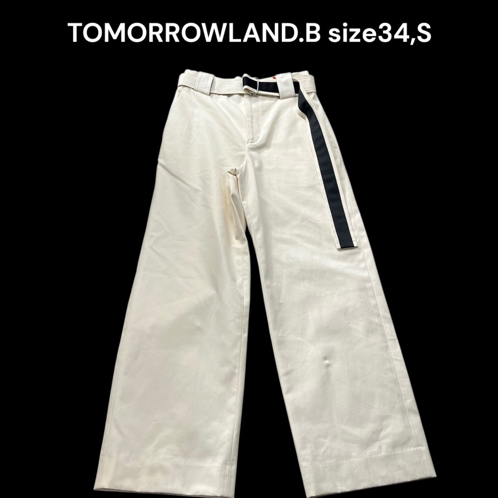 トゥモローランドビー TOMORROWLAND.B コットンサテン2タックワイド 