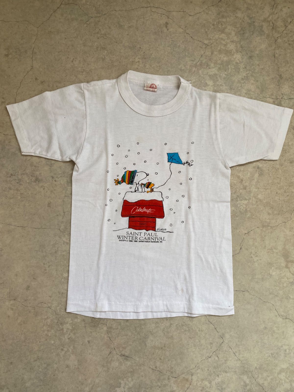 Size110】vintage USA製 スヌーピー Tシャツ USA製 スヌーピー SNOOPY 