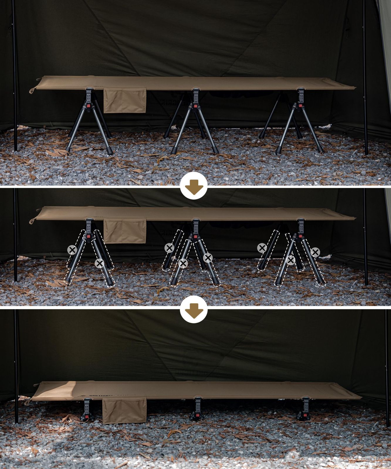 特価』Supranubis OneTigris 2024折りたたみキャンプコット キャンプ