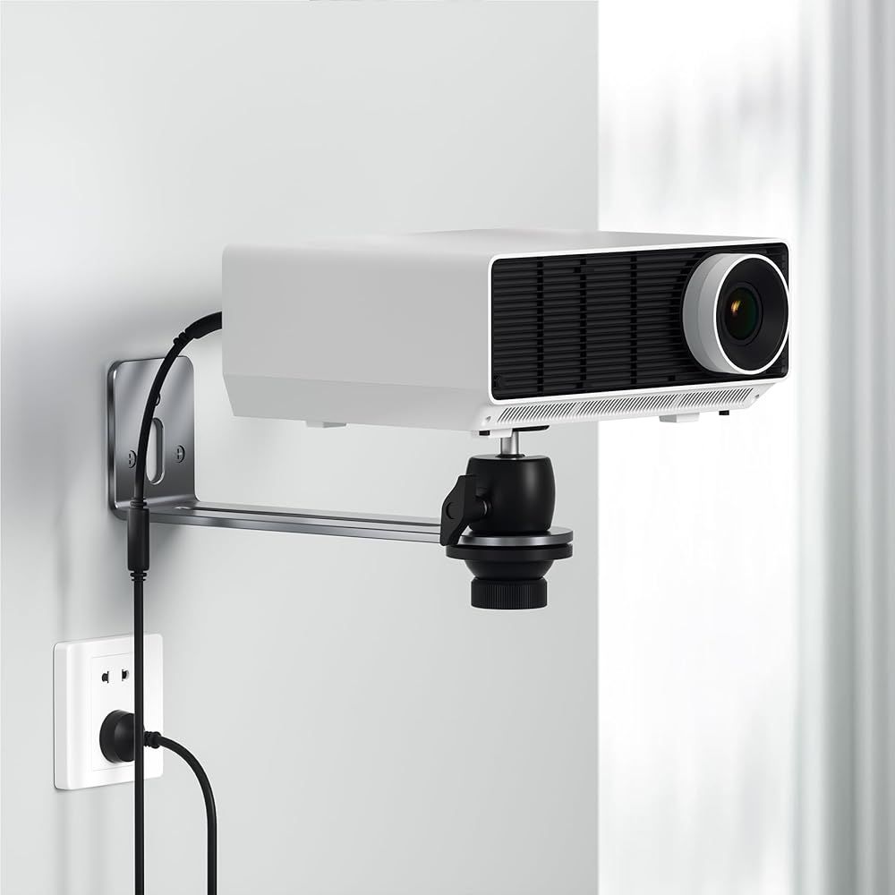 ✨人気商品✨天井壁プロジェクターマウントスタンド ミニプロジェクター シルバー Amazon | ミニ天井壁プロジェクターマウントブラケット 360°回転