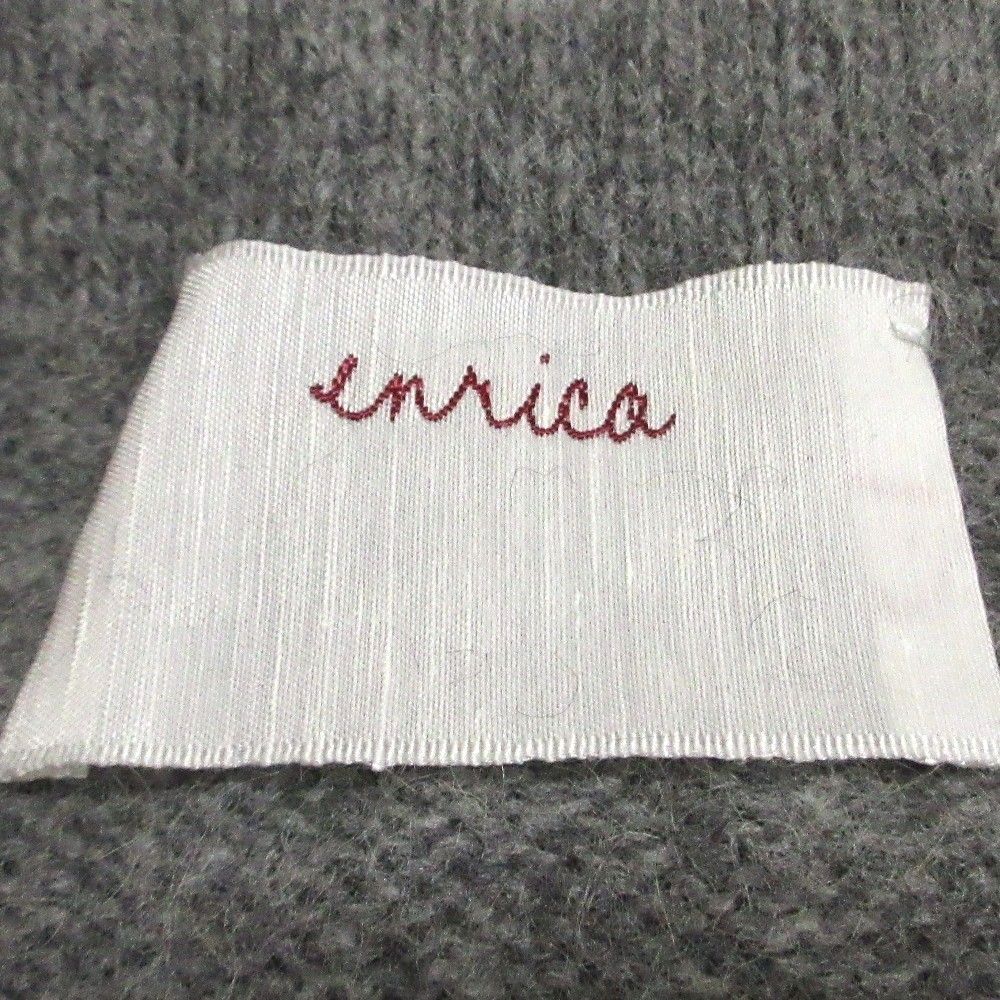 美品 24AW enrica エンリカ ラクーンウール ウエストゴム フリルニット  