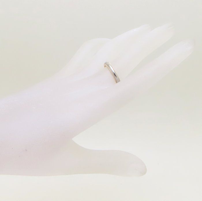 ティファニーのミルグレインリング TIFFANY&Co. ティファニー ミルグレイン リング 指輪 14号 K18PG