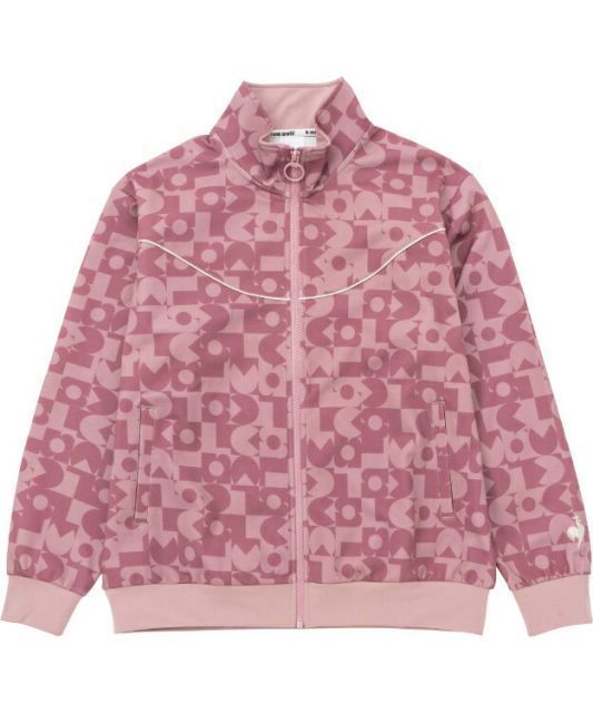 le coq sportif ルコック ヘランカ防風ツイルジャージ プリントジャケット ピンク O QMWWJF12 PK | 衣類 服 ウエア アウター ジャージ 長袖 ロングスリーブ ヘランカ ストレッチ性 防風 ツイルニット 