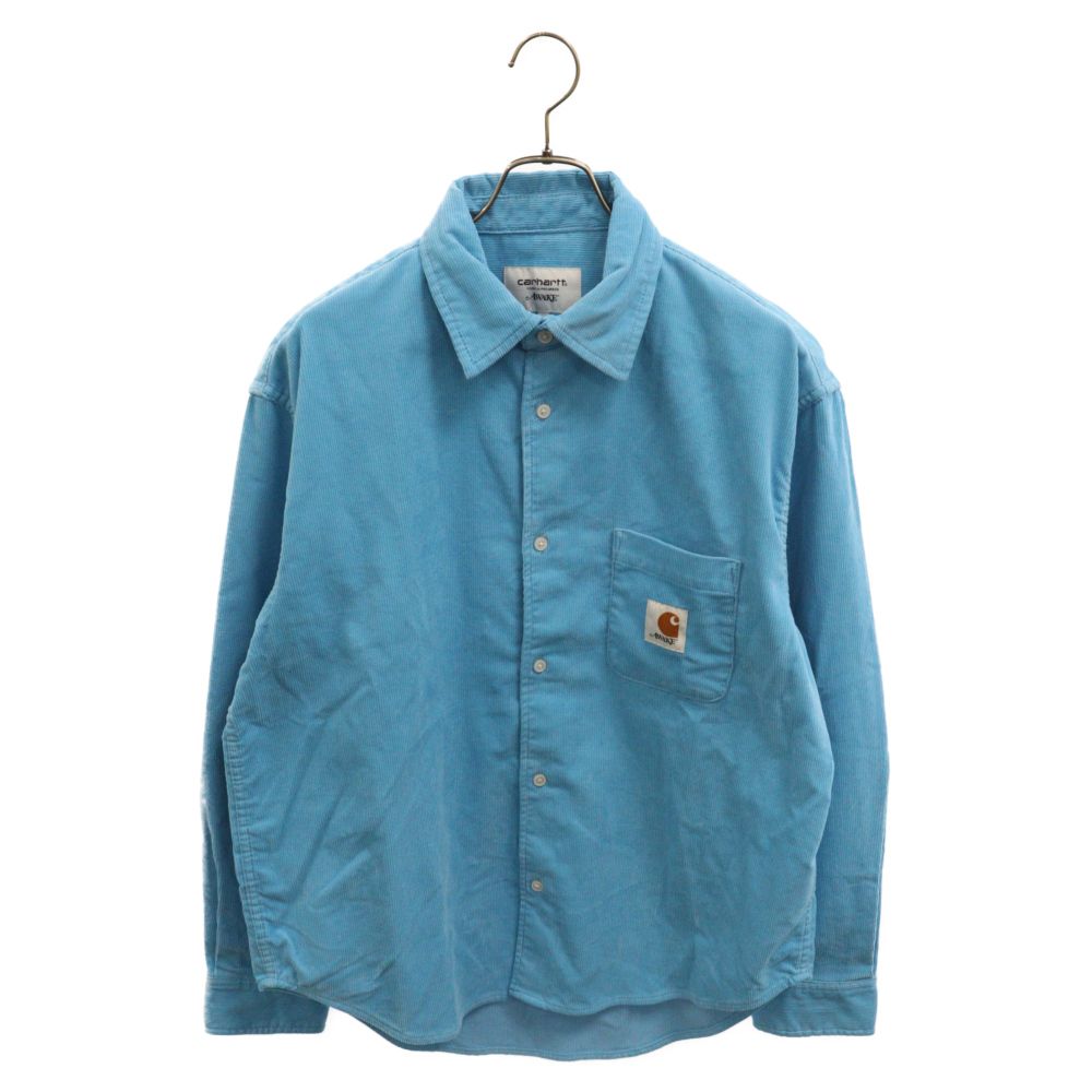 CARHARTT (カーハート) 23SS ×AWAKE NY SHIRT アウェイク コーデュロイ 長袖シャツ ブルー IO31715-23S -  メルカリ