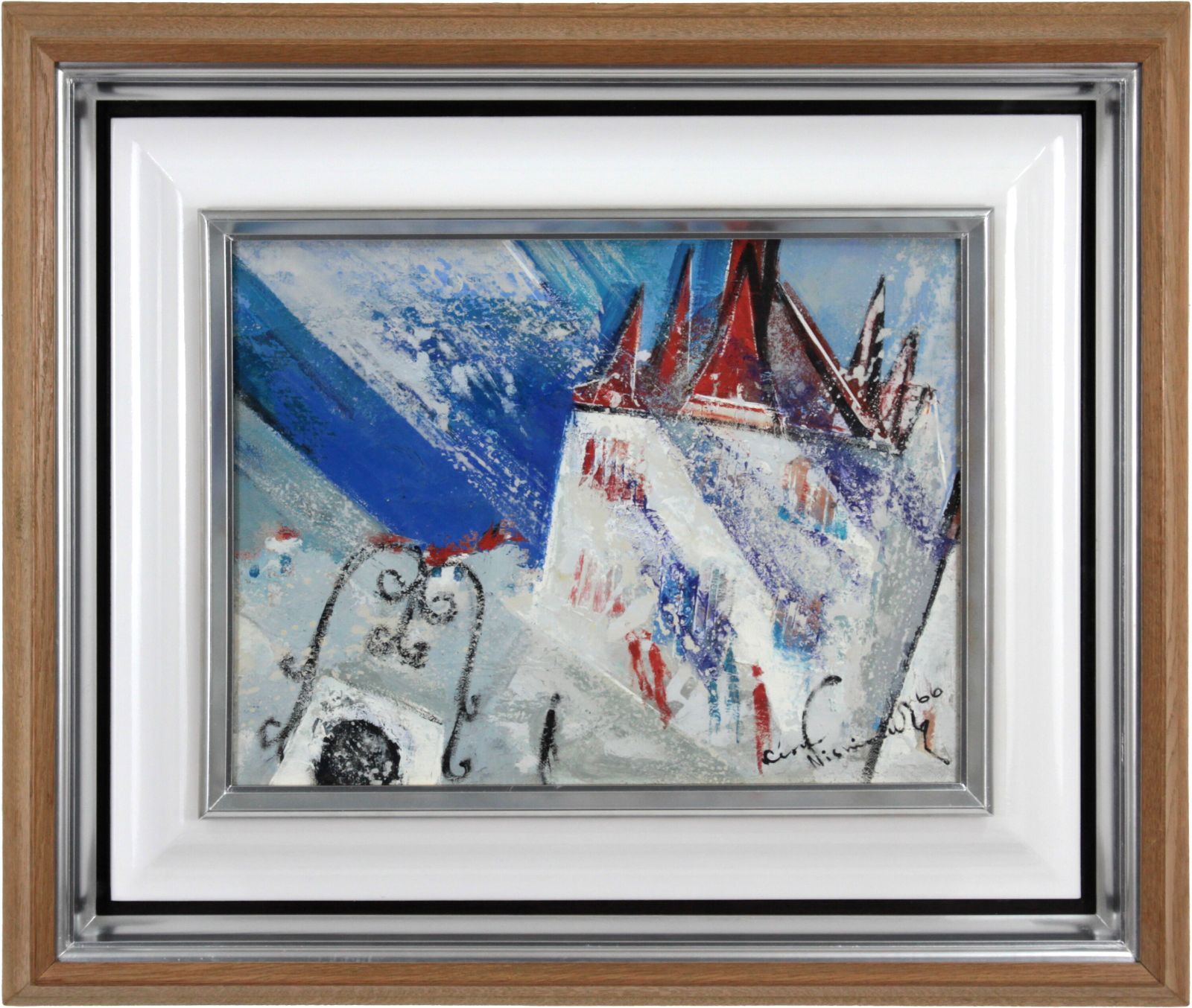 西村計雄「レマン湖」 油絵・油彩画 絵画 - メルカリ