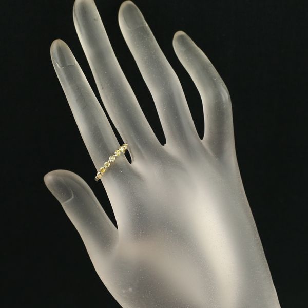 GSTV ジュエリー ゴールドリング　K18 0.30 11号　エメラルド　金 GSTV ジュエリー ゴールドリングK18 0.30 11号エメラルド金