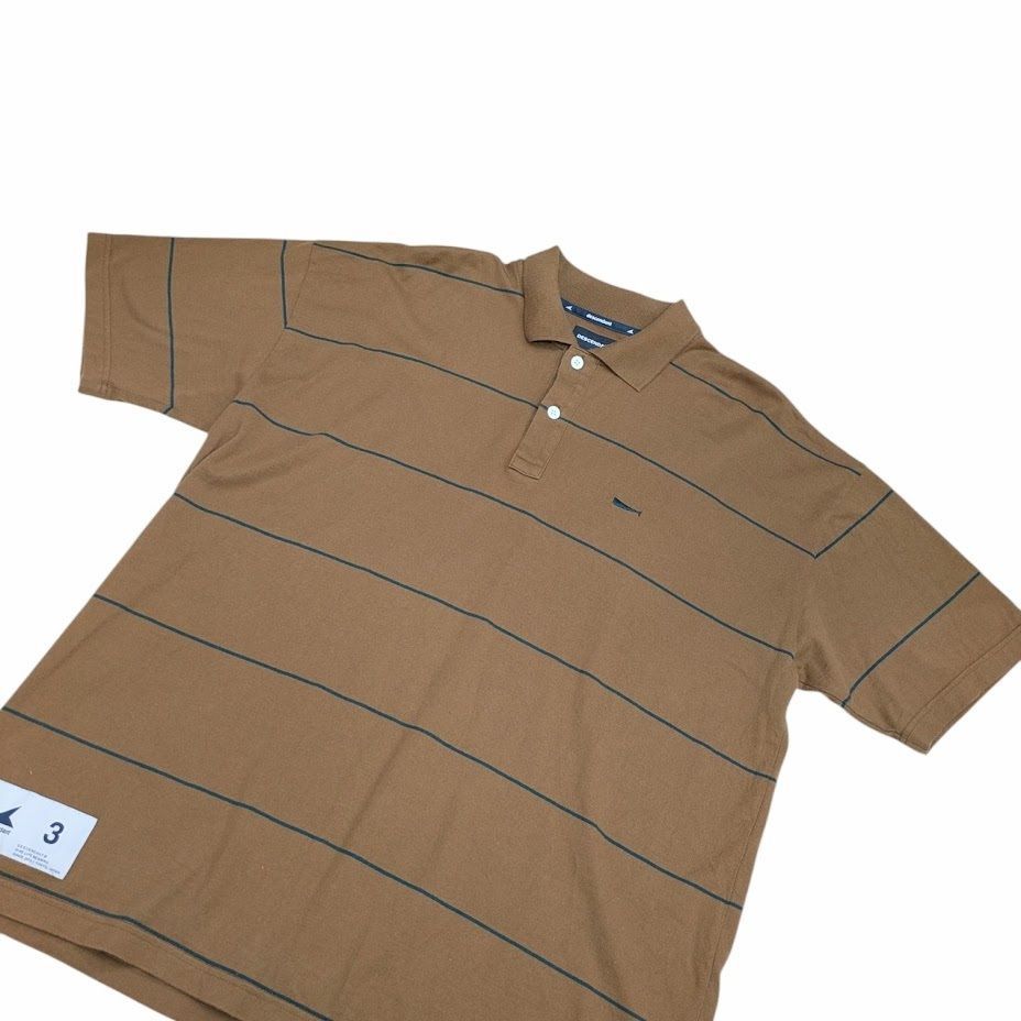 DESCENDANT ディセンダント HORIZONTAL STRIPE POLO SS CACHALOT 刺繍