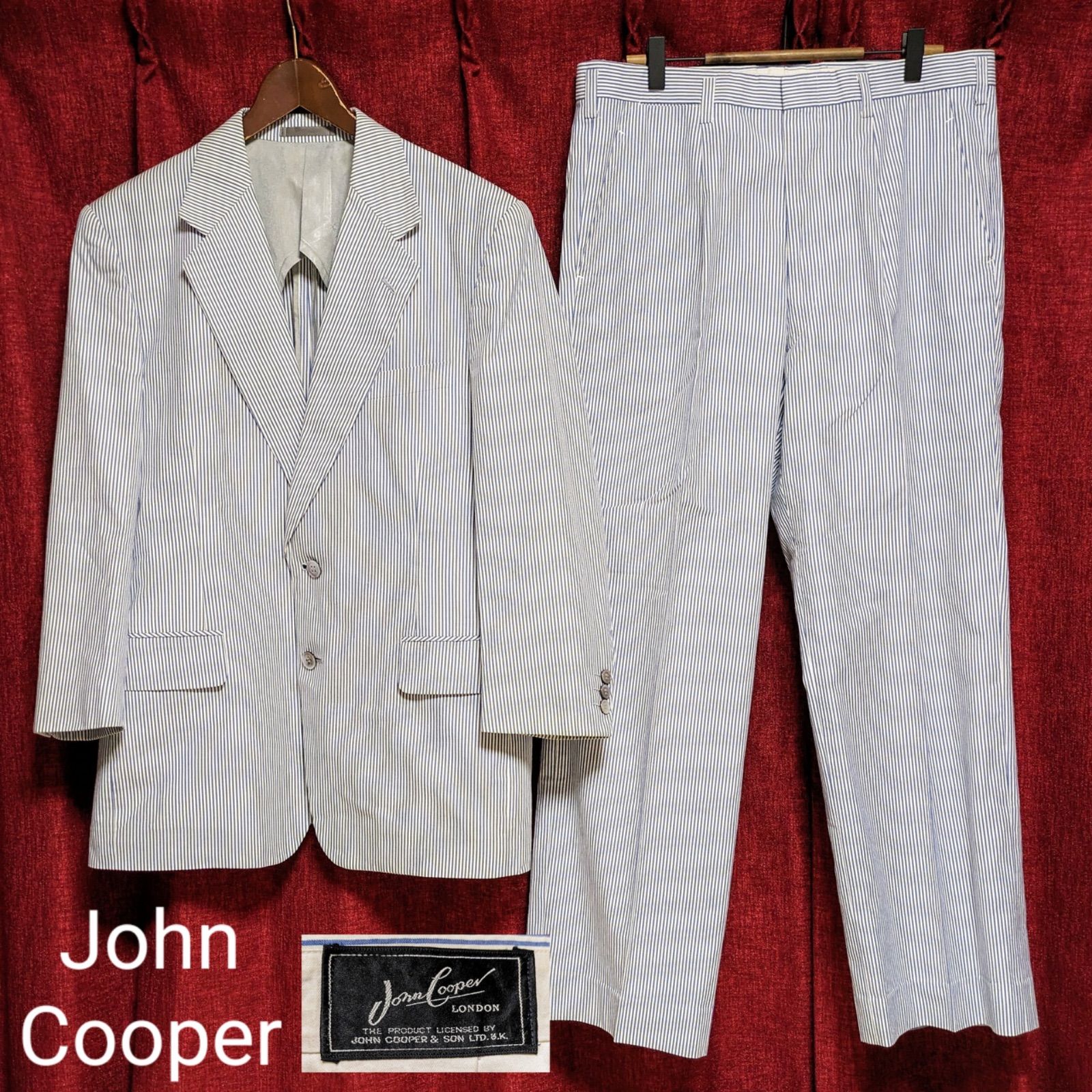 【手頃価格】JOHN COOPER スーツ　ビンテージ 生地