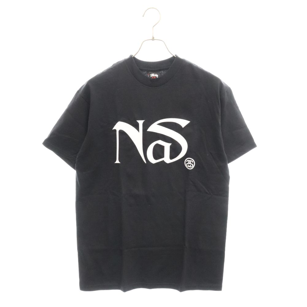 STUSSY (ステューシー) ×NEXUS7 NAS ネクサスセブン ナズ フォトプリント 半袖 Tシャツ ブラック