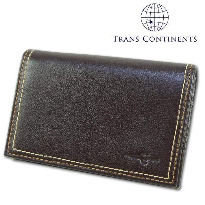 トランスコンチネンツ TRANS CONTINENTS 牛革 名刺入れ 展示品