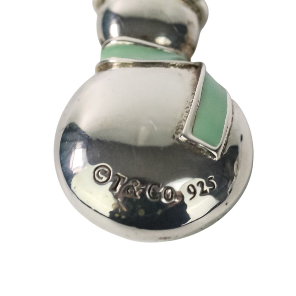 美品 Tiffany & Co ティファニー 雪だるま スノーマン ネックレス