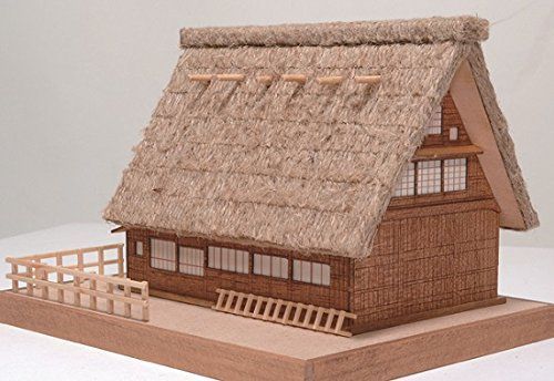 在庫処分】ウッディジョー ミニ建築 No.1 合掌造り 木製模型