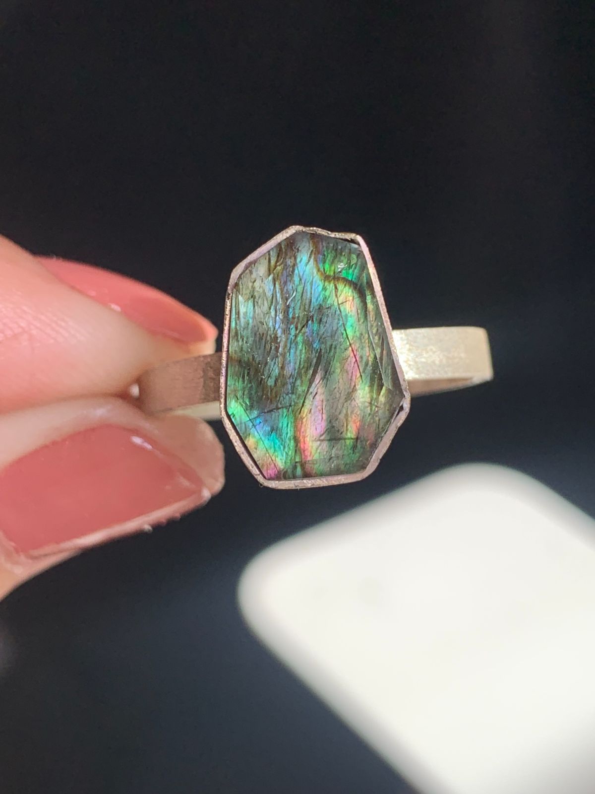 ターコイズ×イエローヘマタイトクォーツ ダブレット ストーン リング 64 ターコイズ×イエローヘマタイトクォーツ ダブレット ストーン リング 64