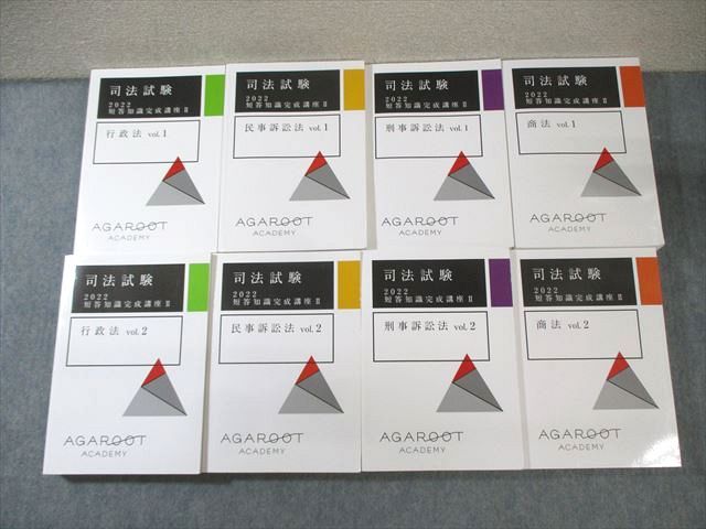 AGAROOT 司法試験 民法 商法 民事訴訟法 2022年版 アガルートの司法