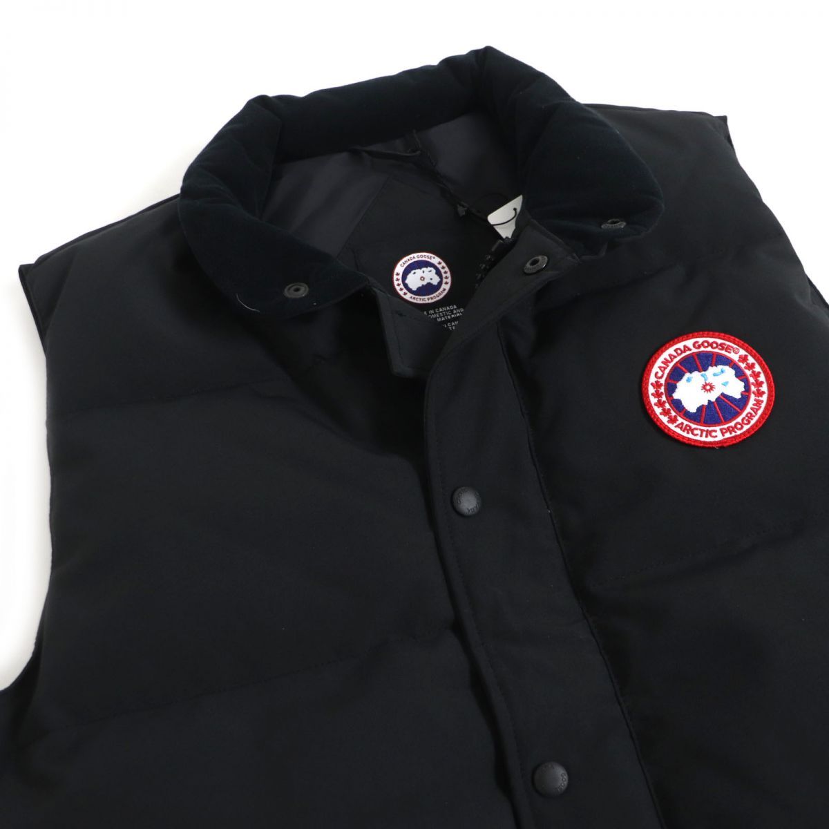 未使用品□CANADA GOOSE/カナダグース 4154M Freestyle Crew Vest ロゴ