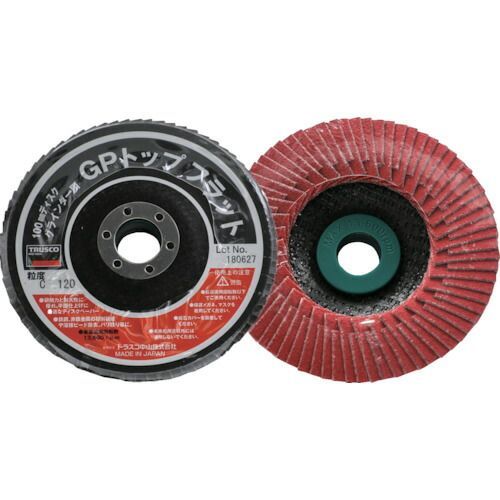 ＴＲＵＳＣＯ ＧＰトップフラット セラミック ＃１２０ Φ１００ １０枚入