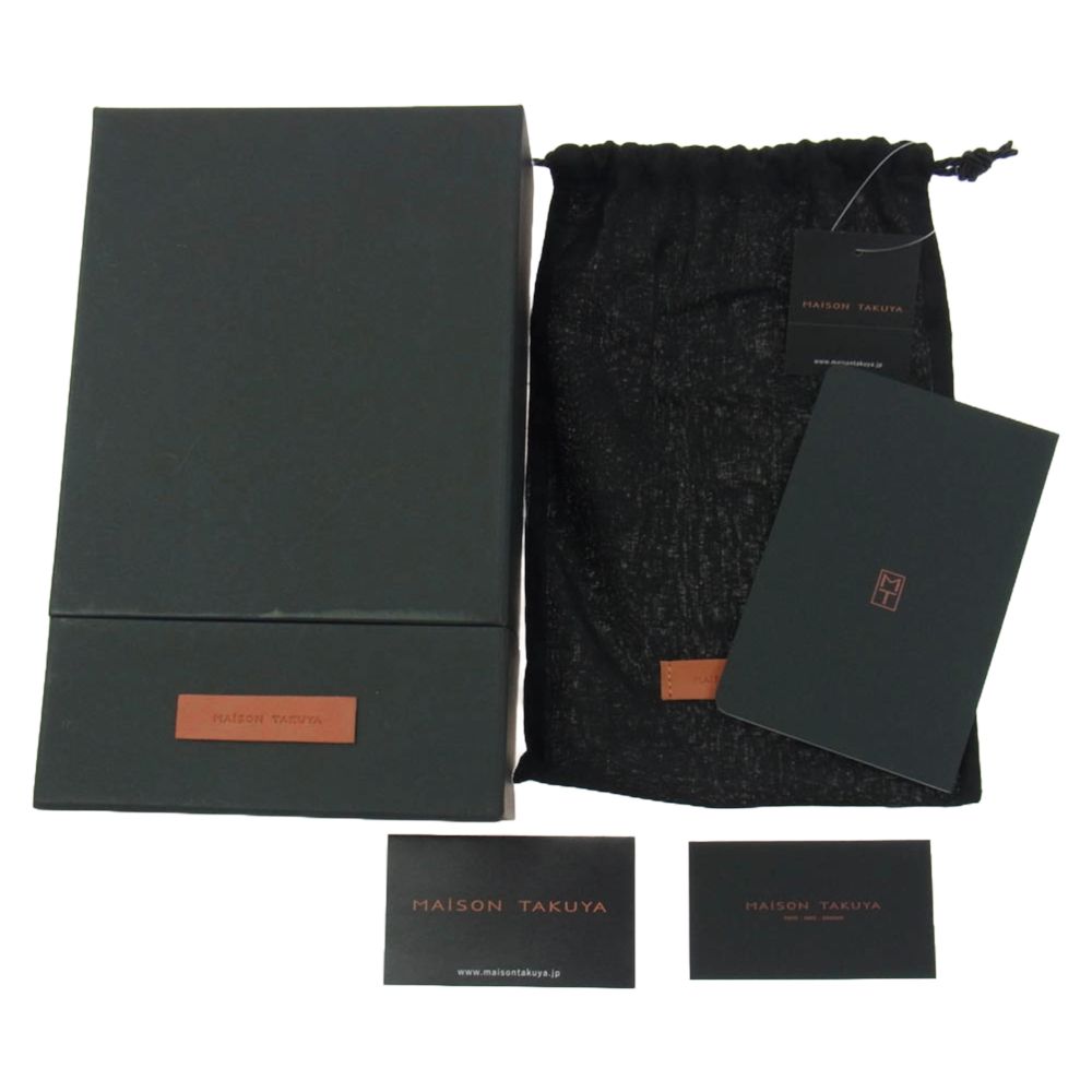 □新品□未使用□ MAISON TAKUYA メゾンタクヤ レザー二つ折り 財布