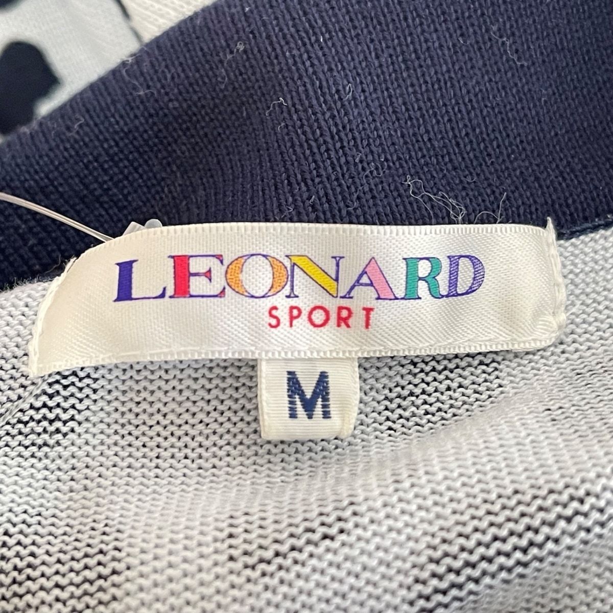 LEONARD SPORT(レオナールスポーツ) 長袖セーター サイズM レディース美品 - ライトブルー×ダークネイビー