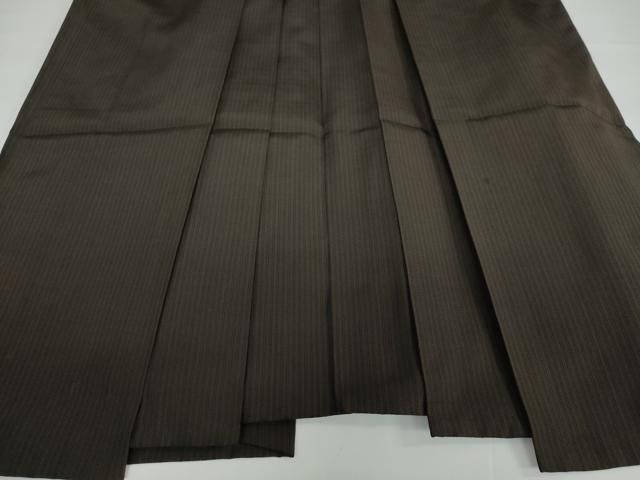 平和屋着物●男性 馬乗り袴 縞 正絹 DAAY5250ud