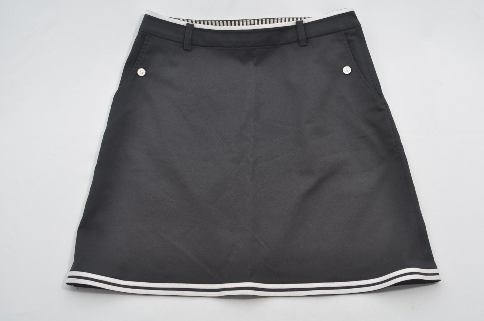中古 レディース ランバンスポール LANVIN SPORT スカート 36(S) 黒 ブラック シンプル