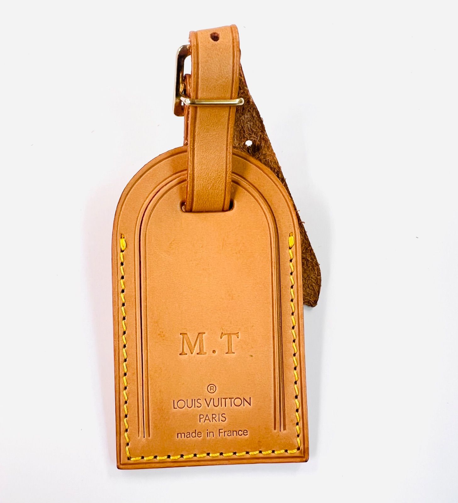 【60％OFF】 VUITTON LOUIS ルイヴィトン レザー ラゲッジタグ ネームタグ 小物