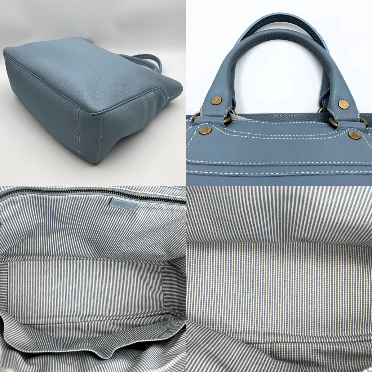 CELINE セリーヌ ブギーバッグ ブルーグレー 美品 CELINE セリーヌ ブギーバッグ トートバッグ ショルダーバッグ
