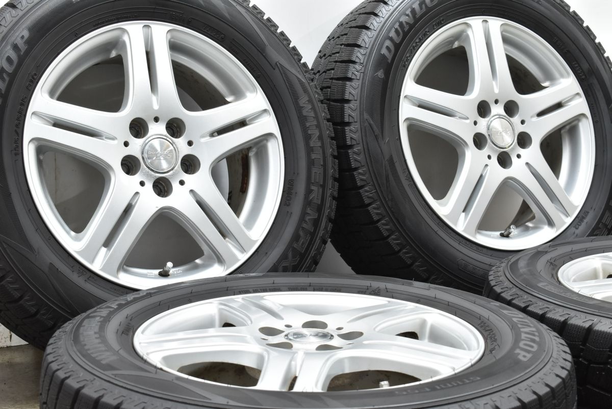 バリ溝 DUFACT DF5 15in 6J 54 PCD100 製 ダンロップ WM02 195 65R15 プリウス カローラ ツーリング スポーツ インプレッサ