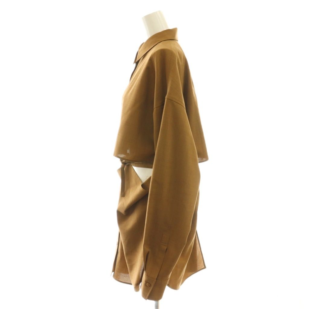 AMERI VINTAGE MANY WAYAIRYVEIL ベージュ　Mサイズ Mサイズ】MANY WAY AIRY VEIL DRESS Ameri VINTAGE（アメリ