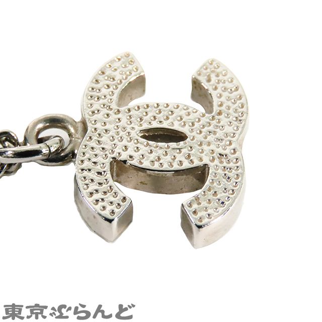 CHANEL/シャネル ココ ネックレス ラインストーン シルバー B12V CHANEL シャネル ココマーク ラインストーン ネックレス