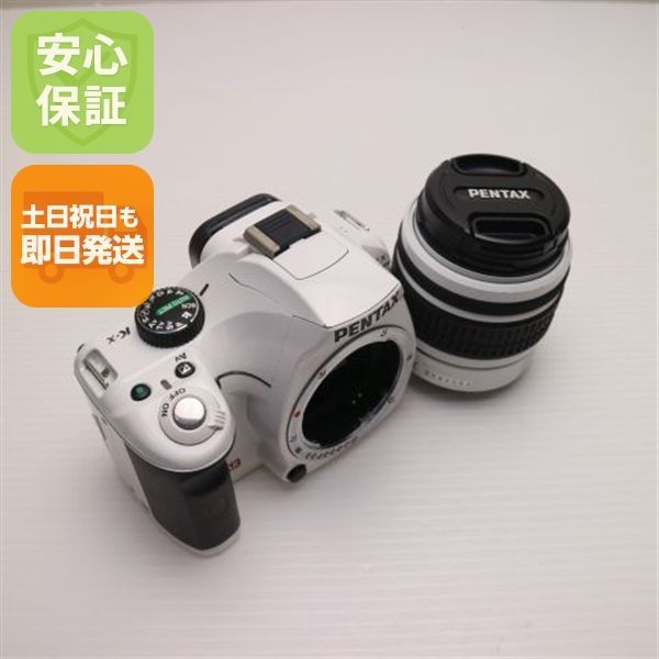 ♥︎◇PENTAX k-x ◇ショット数極少 ◇スマホ転送 ◇ホワイト ❤️Pentax K-x ❤️ホワイト❤️SDカード付✨スマホ転送可✨