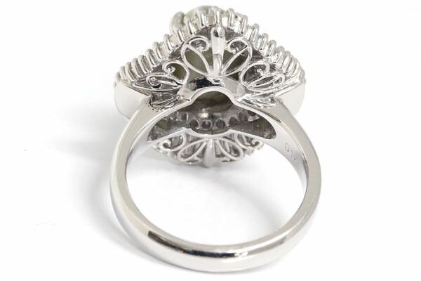 キャッツアイ ダイヤモンド リング 7.96ct D1.41ct Pt900 - メルカリ