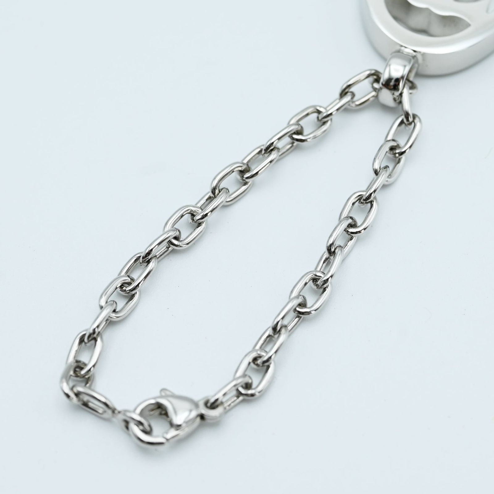 K09 Cartier カルティエ 2C メタル キーホルダ－ キーリング シルバー  