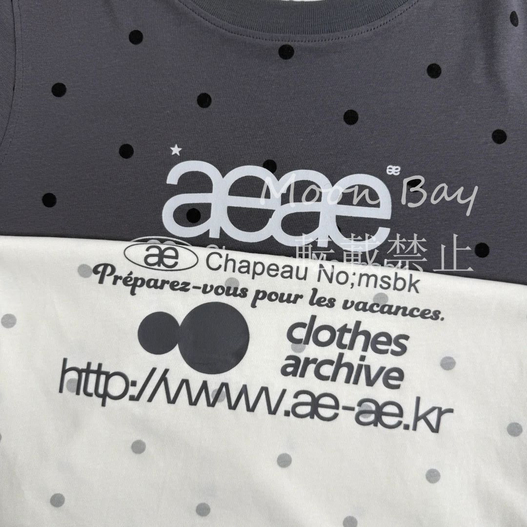 新品未使用 韓国 Y2K 人気 AEAE エーイーエーイー WEB LOGO DOT