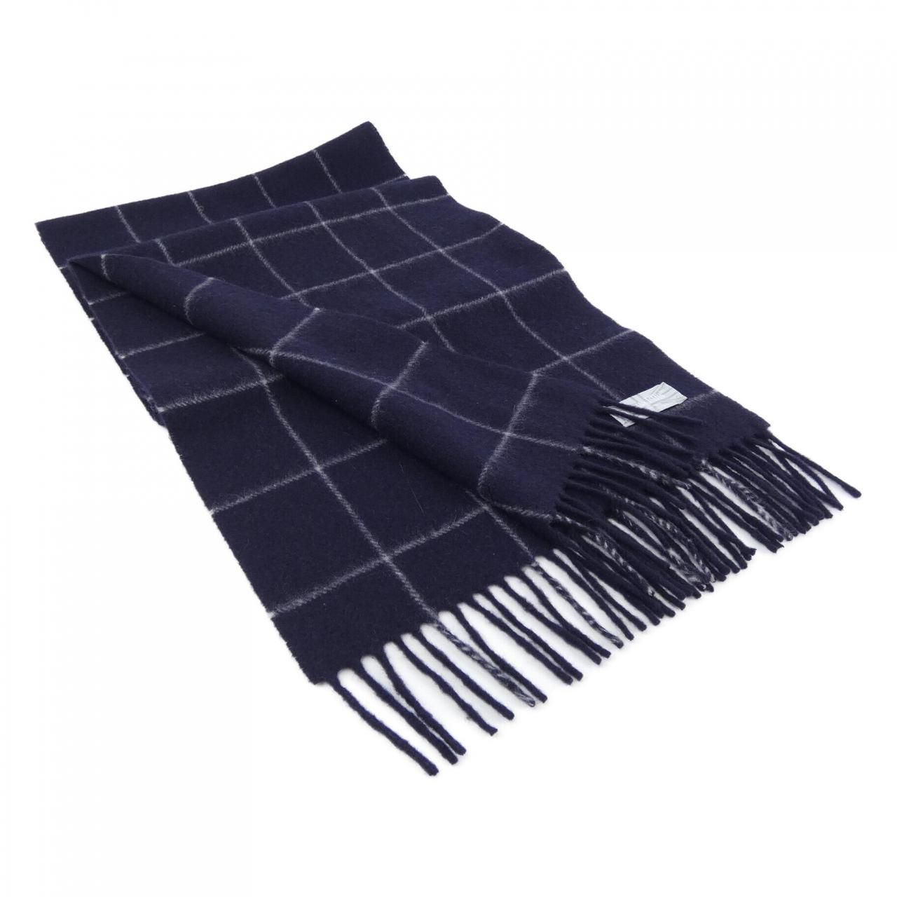 人気✨ジョシュアエリス カシミヤ100% ストール 大判 ブルー系マルチ